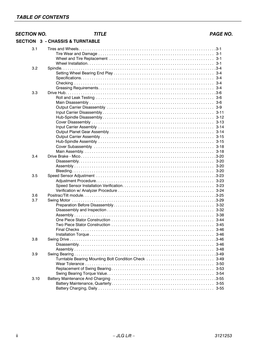 JLG E300 Service Manual User Manual | Page 6 / 224