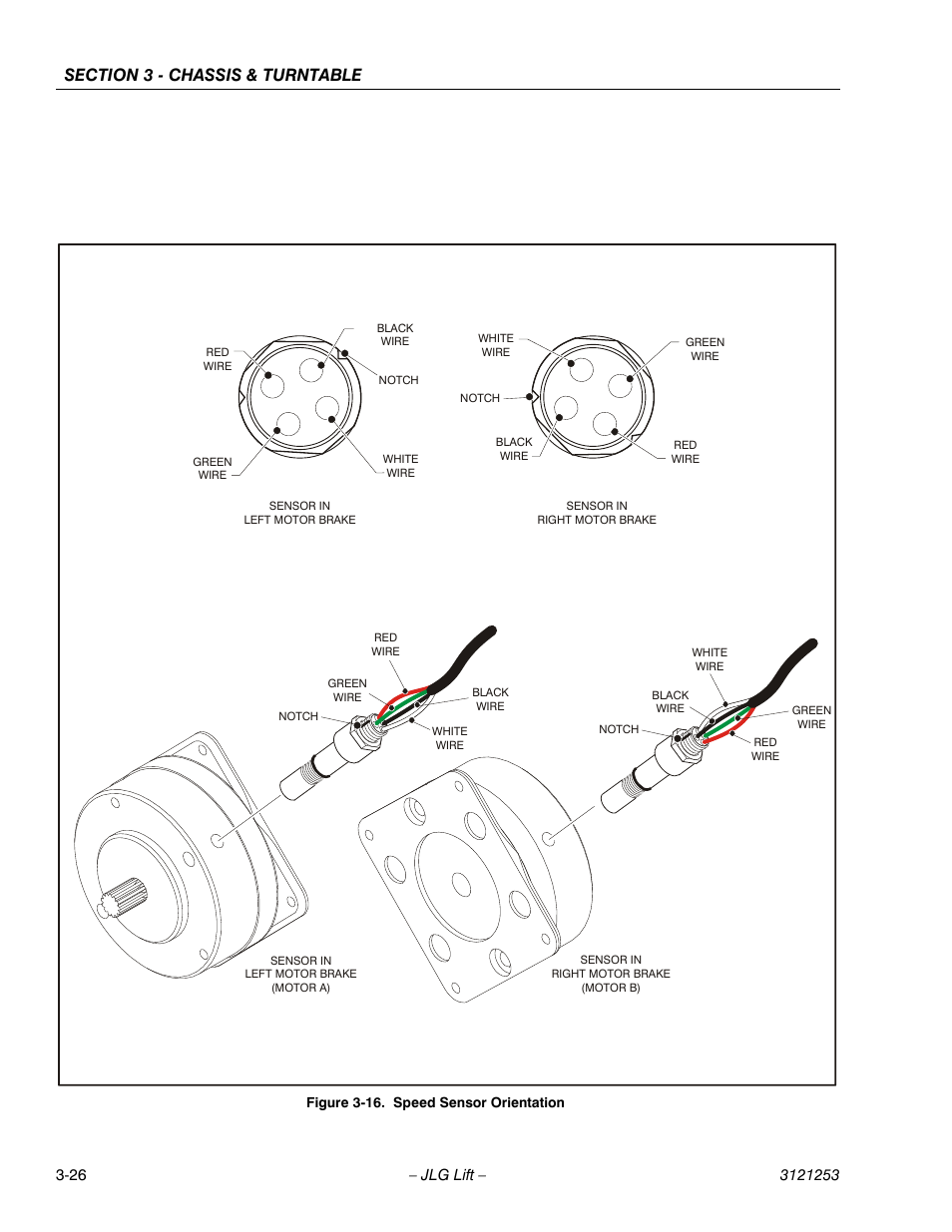 Speed sensor orientation -26 | JLG E300 Service Manual User Manual | Page 60 / 224