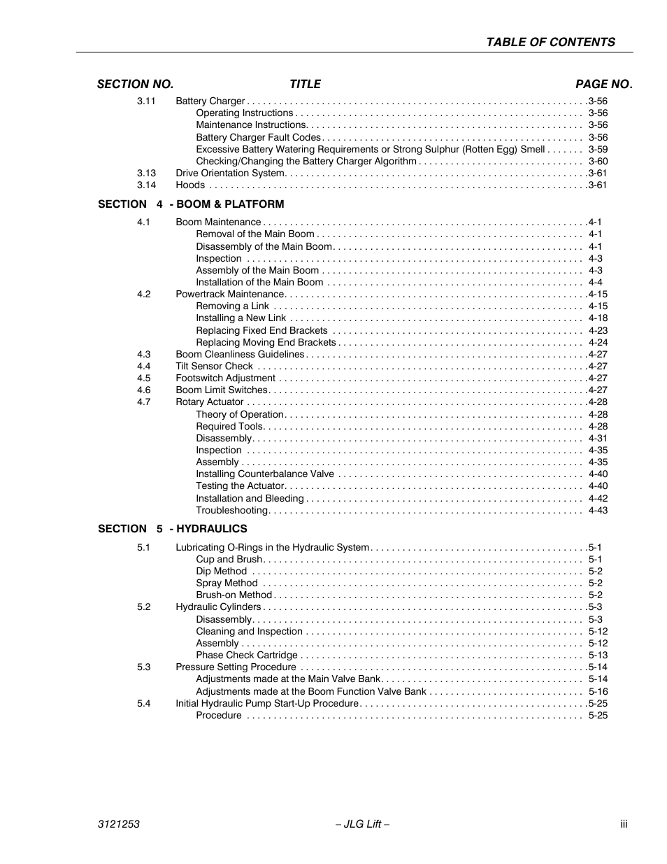JLG E300 Service Manual User Manual | Page 7 / 224