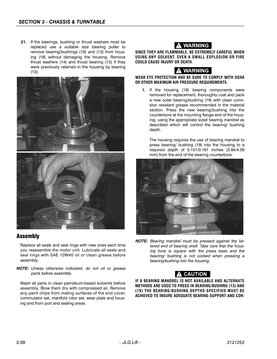 Assembly, Assembly -38 | JLG E300 Service Manual User Manual | Page 72 / 224