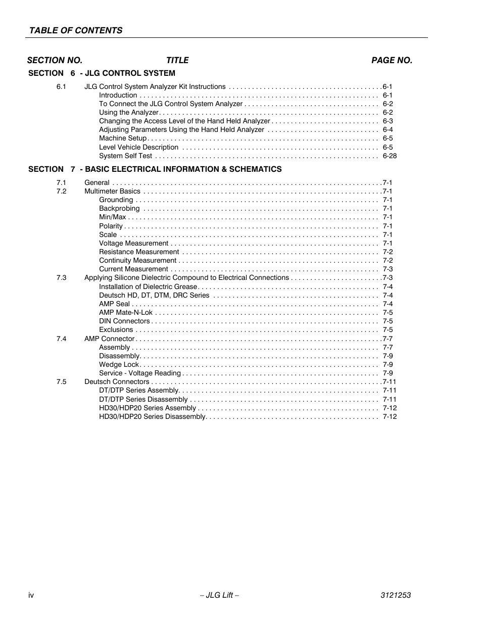 JLG E300 Service Manual User Manual | Page 8 / 224