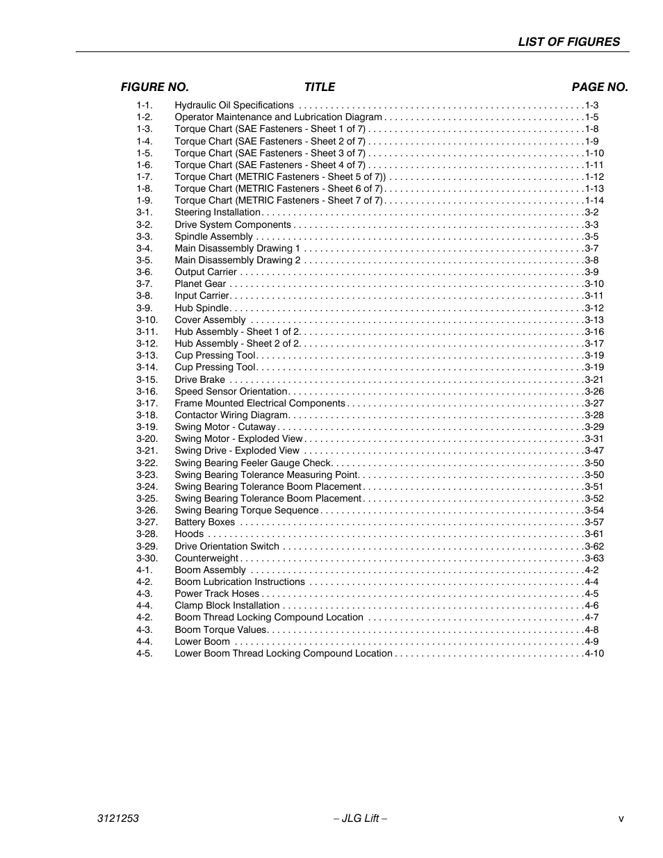 JLG E300 Service Manual User Manual | Page 9 / 224