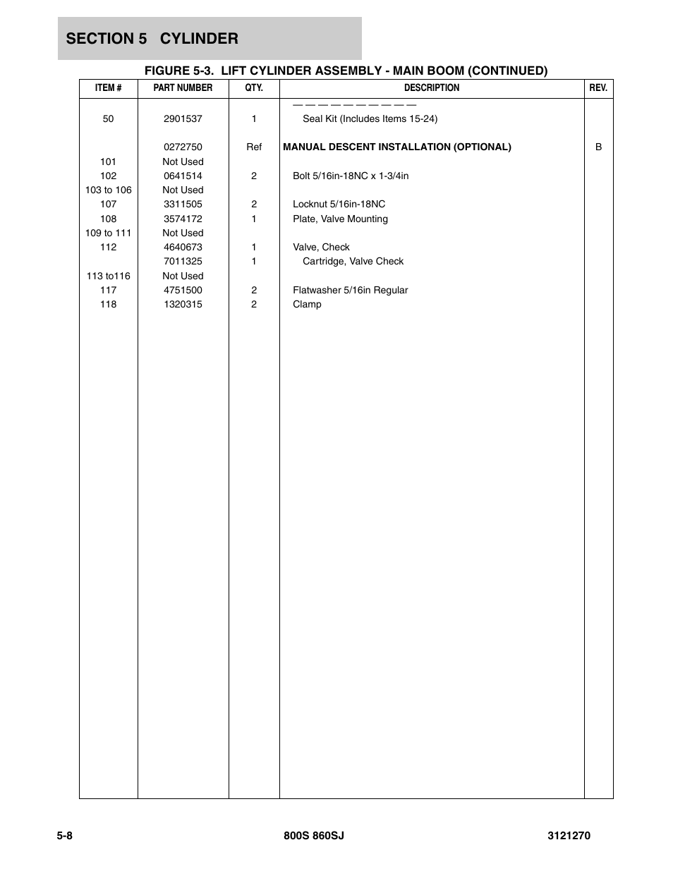 JLG 860SJ Parts Manual User Manual | Page 202 / 294