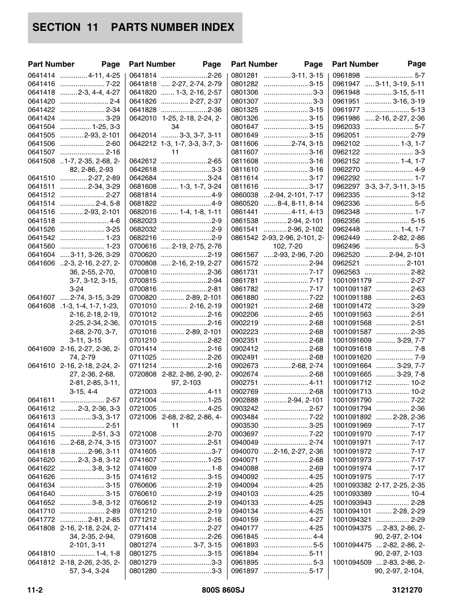 JLG 860SJ Parts Manual User Manual | Page 280 / 294