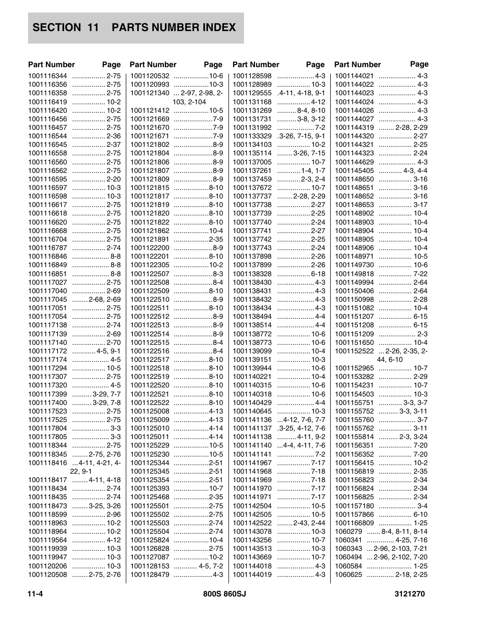 JLG 860SJ Parts Manual User Manual | Page 282 / 294