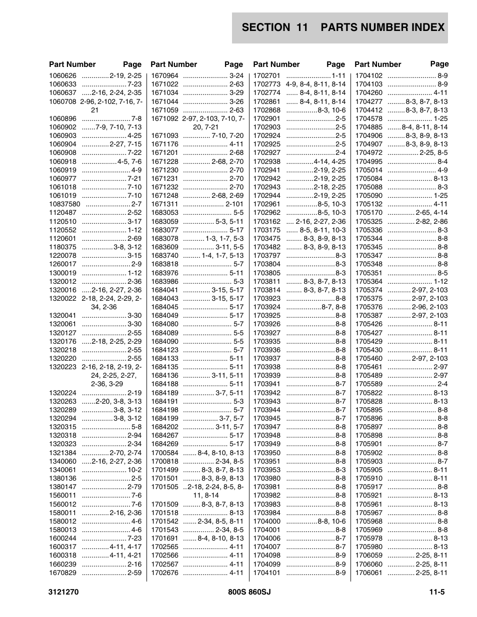 JLG 860SJ Parts Manual User Manual | Page 283 / 294