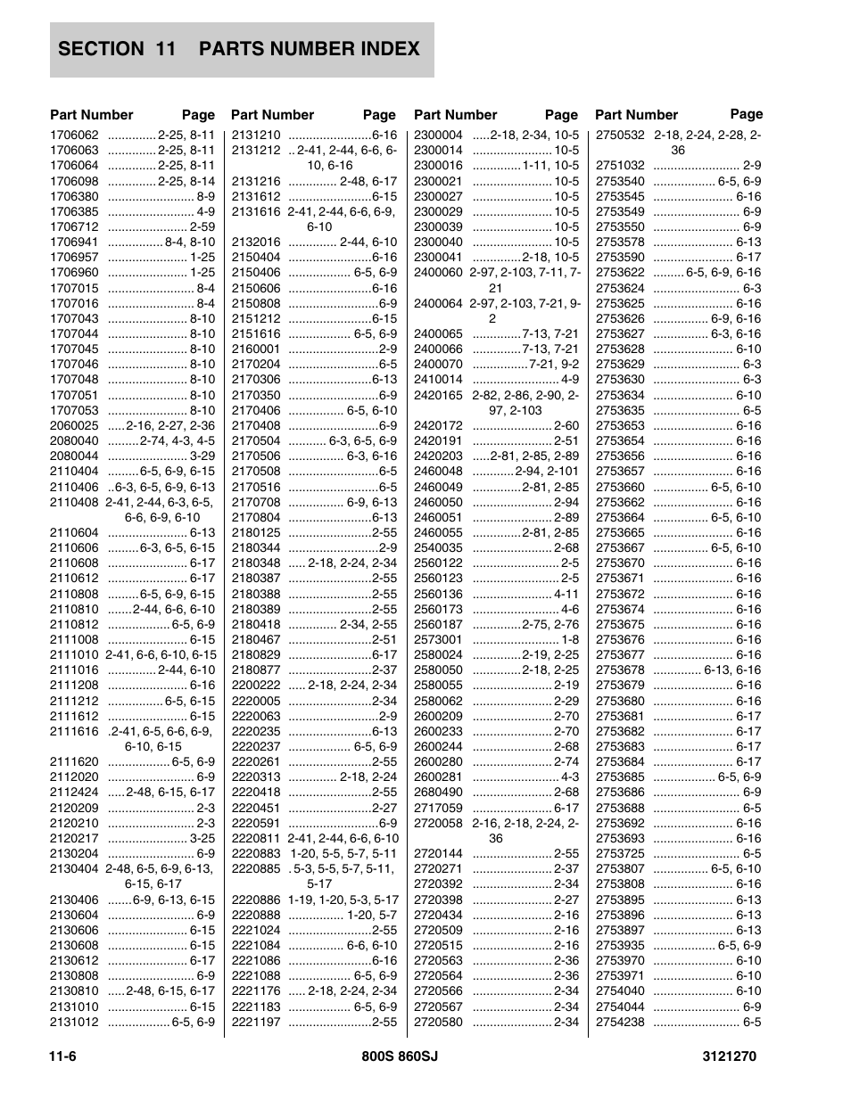 JLG 860SJ Parts Manual User Manual | Page 284 / 294