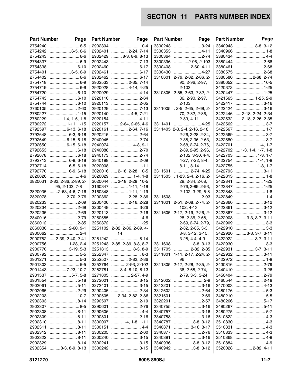 JLG 860SJ Parts Manual User Manual | Page 285 / 294