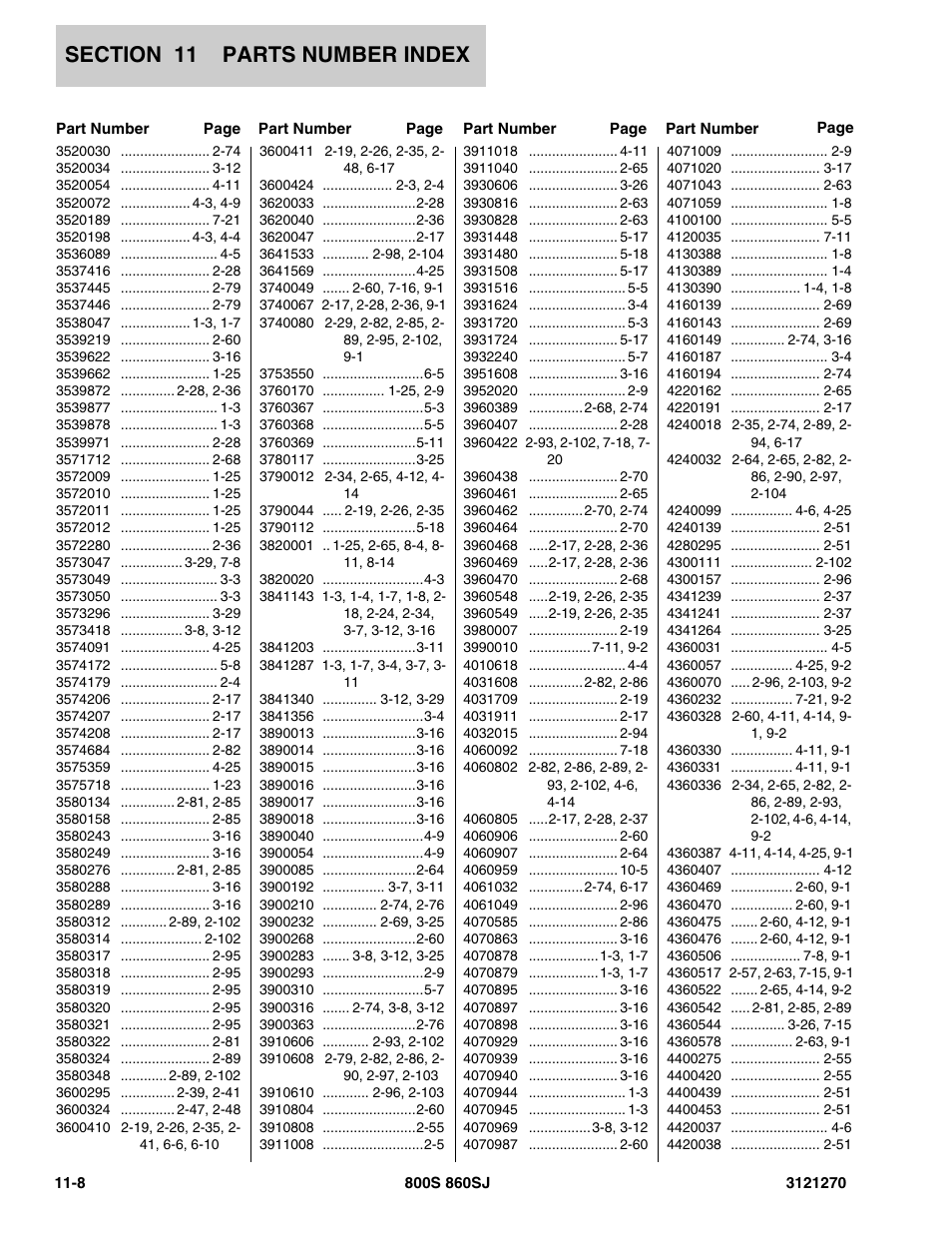 JLG 860SJ Parts Manual User Manual | Page 286 / 294