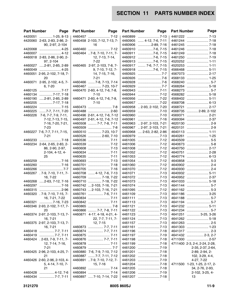 JLG 860SJ Parts Manual User Manual | Page 287 / 294