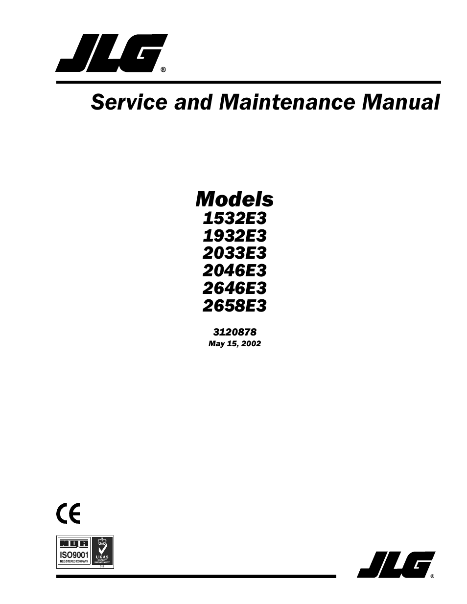 JLG 2658E3 Service Manual User Manual | 62 pages