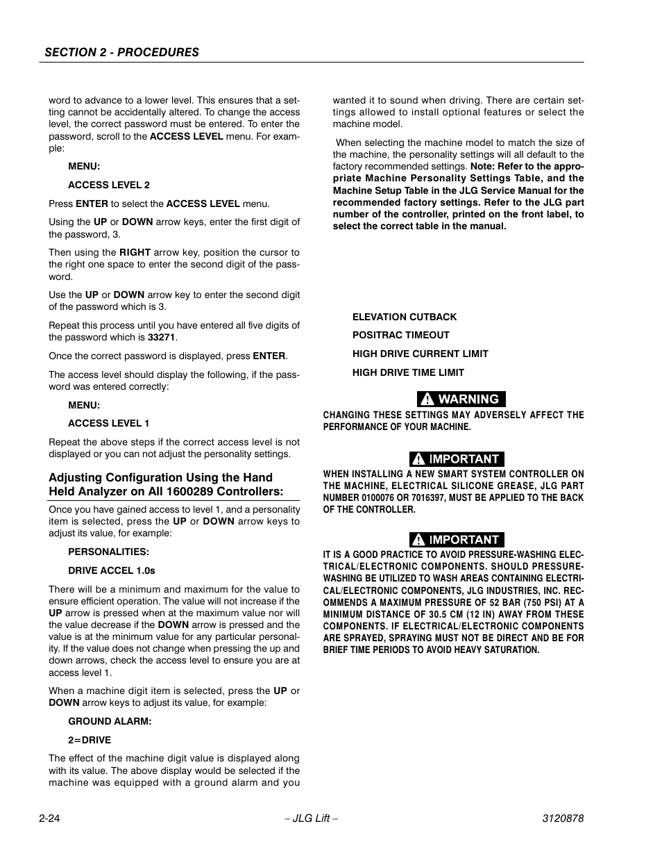 JLG 2658E3 Service Manual User Manual | Page 36 / 62