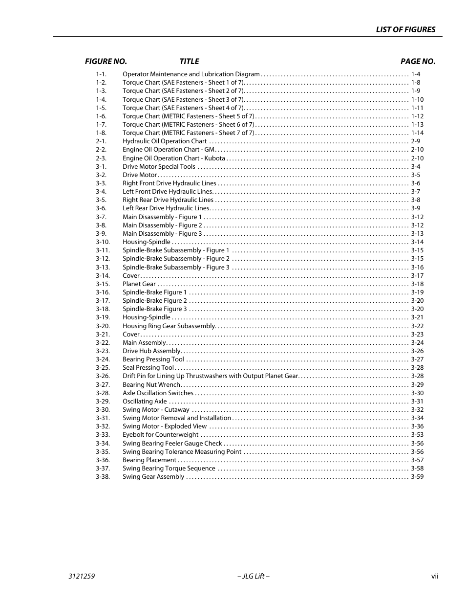 JLG 340AJ Service Manual User Manual | Page 11 / 348
