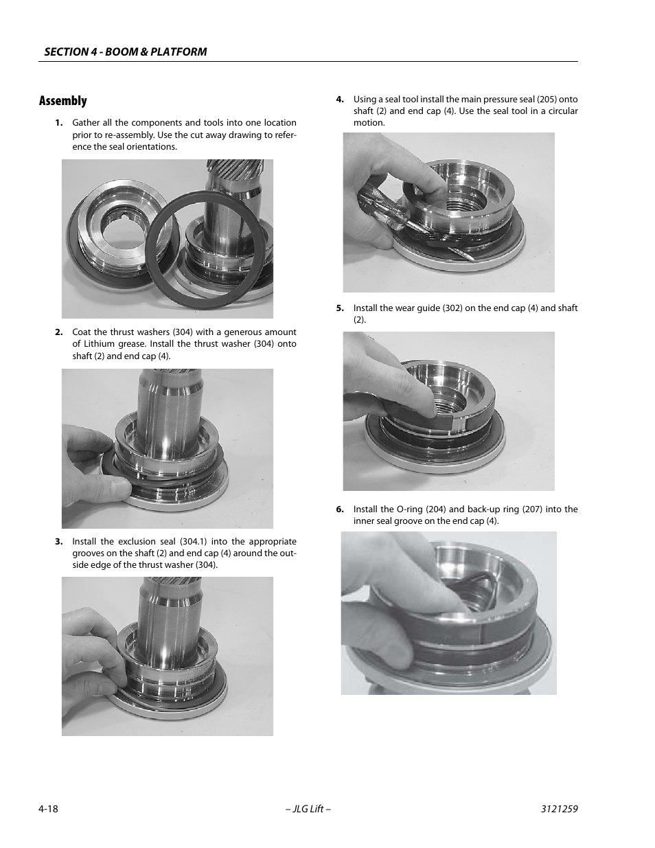 Assembly, Assembly -18 | JLG 340AJ Service Manual User Manual | Page 150 / 348