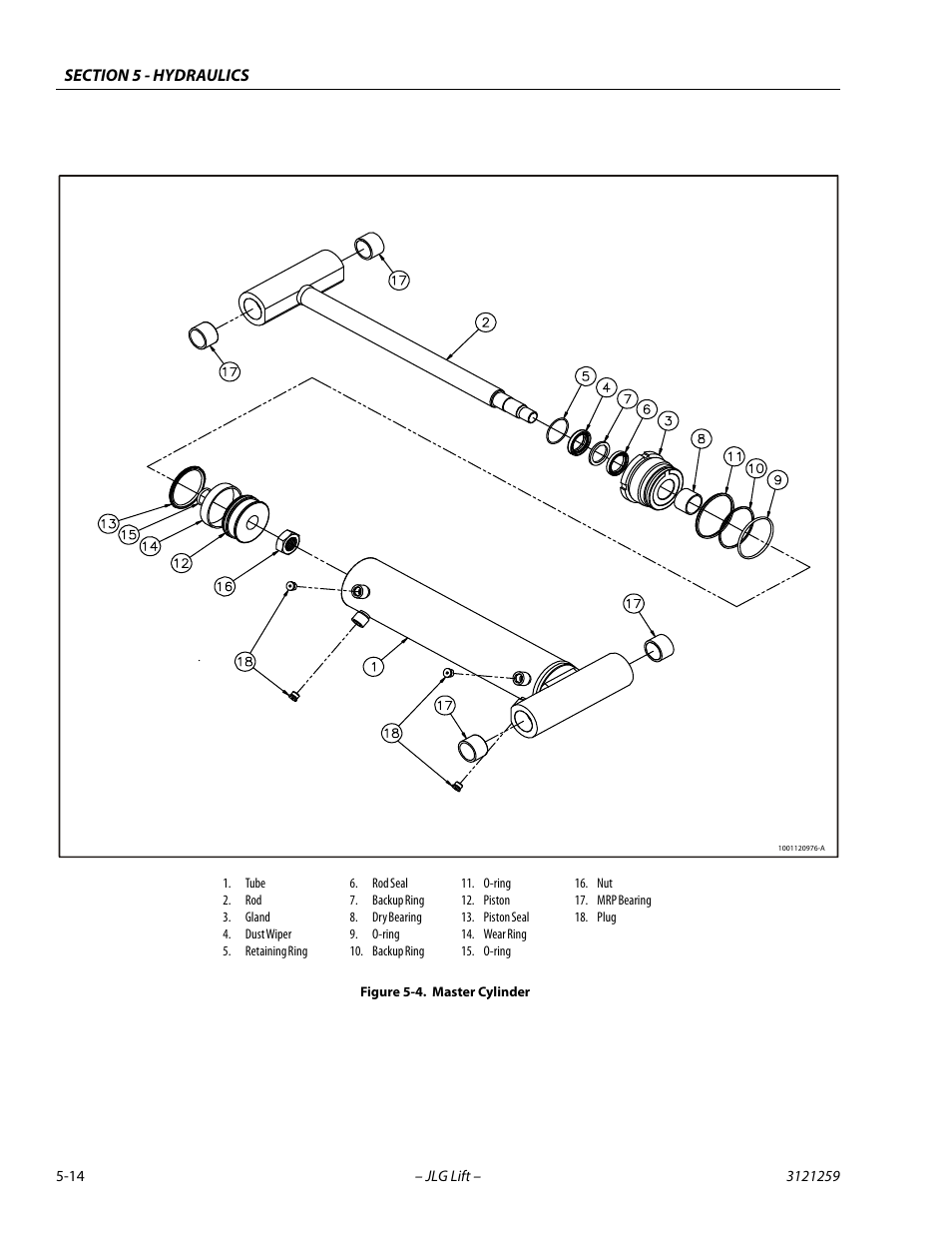 Master cylinder -14 | JLG 340AJ Service Manual User Manual | Page 172 / 348