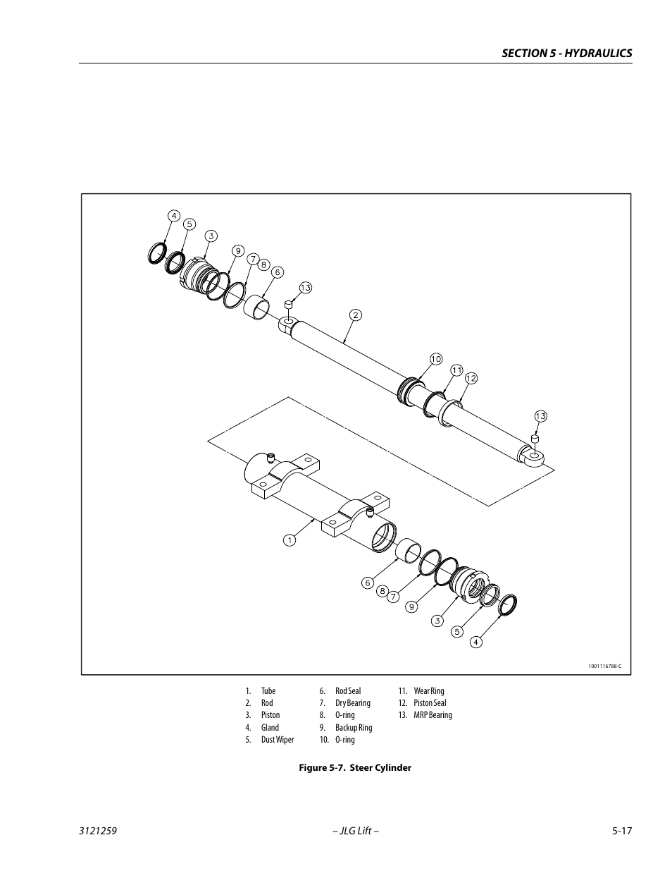 Steer cylinder -17 | JLG 340AJ Service Manual User Manual | Page 175 / 348