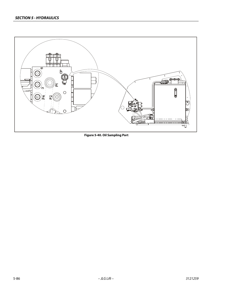 Oil sampling port -86 | JLG 340AJ Service Manual User Manual | Page 244 / 348