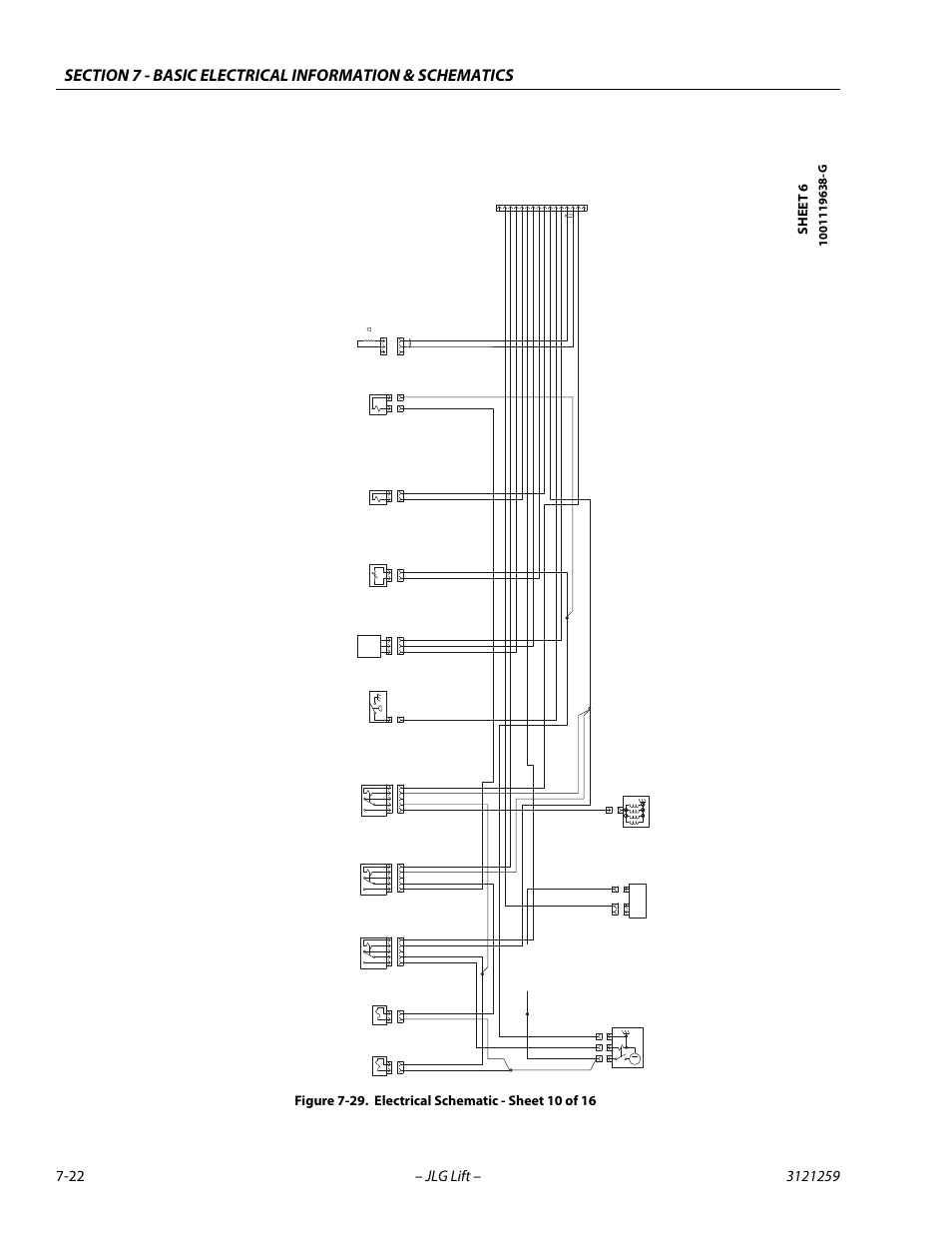 Electrical schematic - sheet 10 of 16 -22 | JLG 340AJ Service Manual User Manual | Page 336 / 348