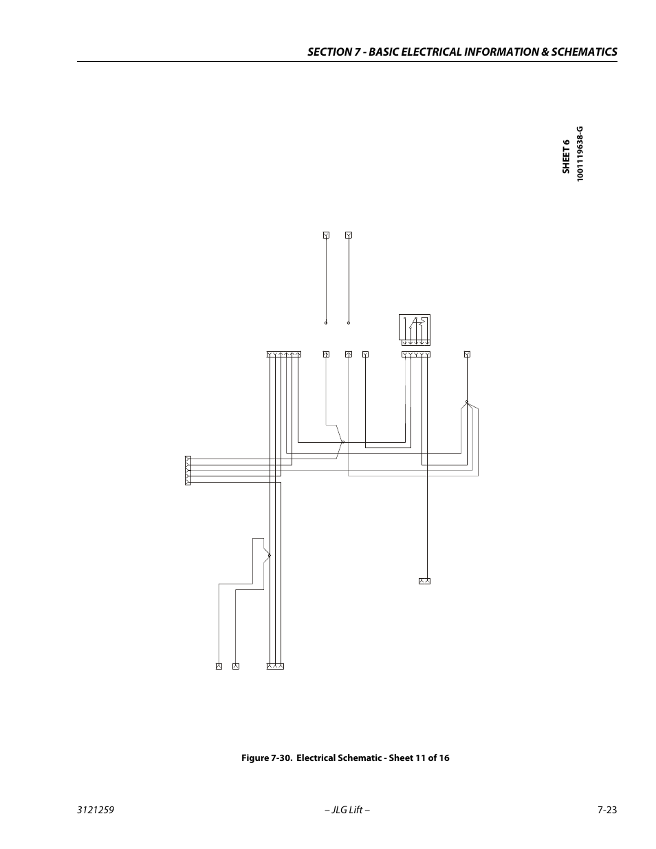 Electrical schematic - sheet 11 of 16 -23 | JLG 340AJ Service Manual User Manual | Page 337 / 348