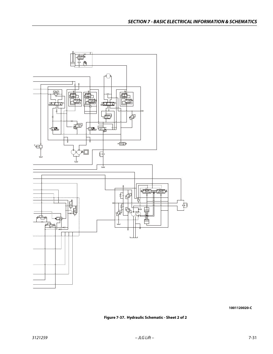 Hydraulic schematic - sheet 2 of 2 -31 | JLG 340AJ Service Manual User Manual | Page 345 / 348