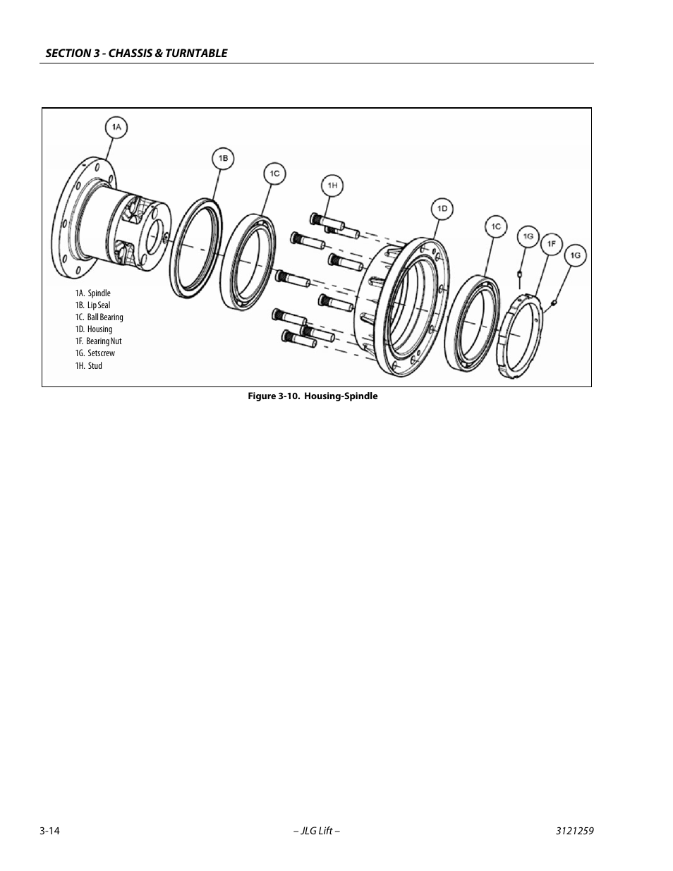 Housing-spindle -14 | JLG 340AJ Service Manual User Manual | Page 54 / 348