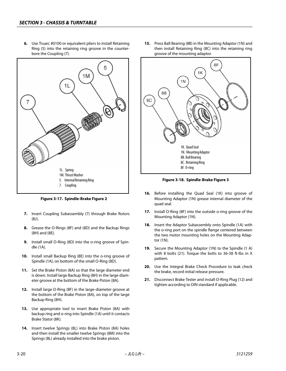 Spindle-brake figure 2 -20, Spindle-brake figure 3 -20 | JLG 340AJ Service Manual User Manual | Page 60 / 348