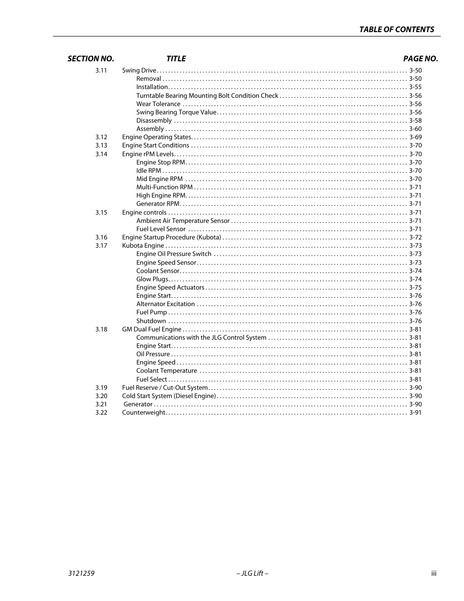 JLG 340AJ Service Manual User Manual | Page 7 / 348