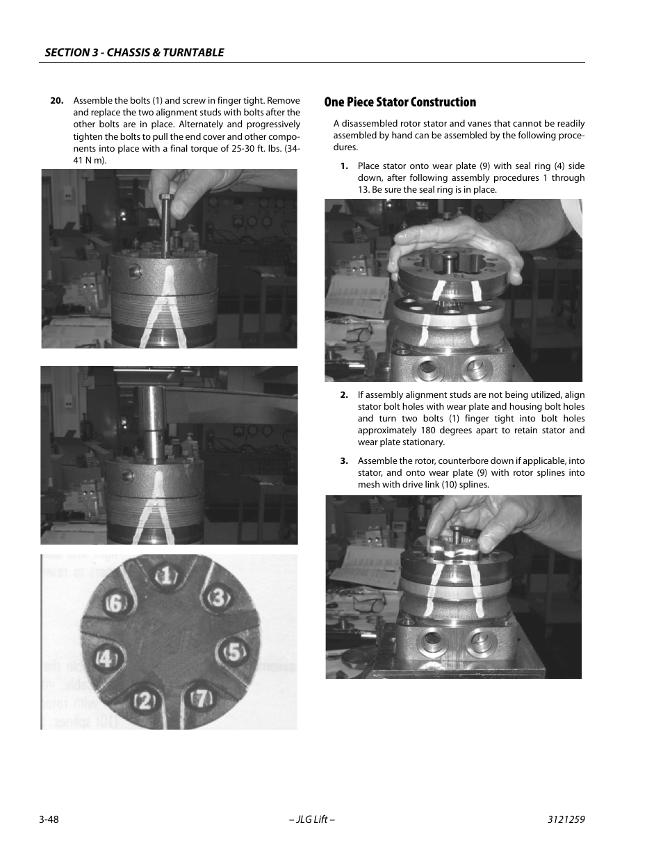 One piece stator construction, One piece stator construction -48 | JLG 340AJ Service Manual User Manual | Page 88 / 348