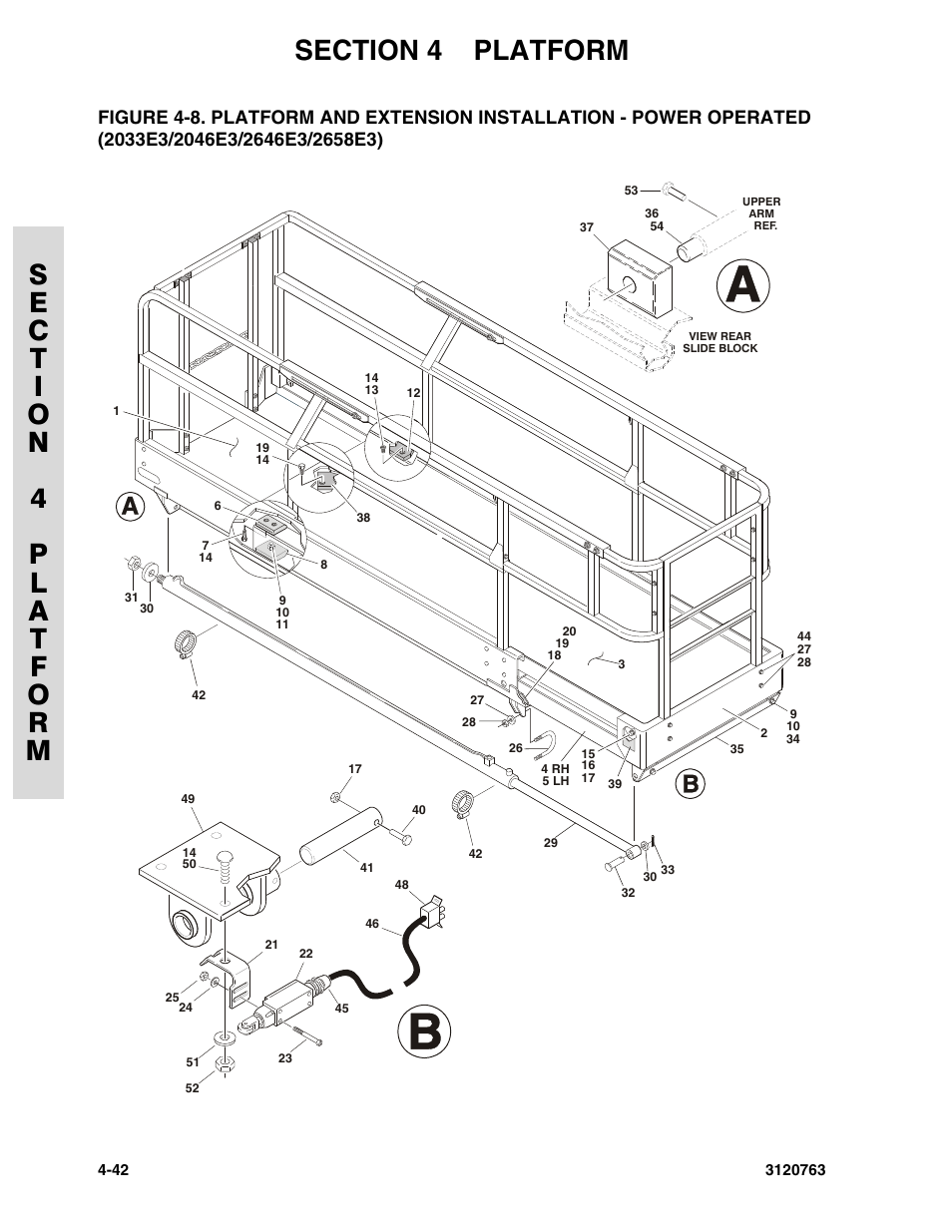 2033e3/2046e3/2646e3/2658e3) -42 | JLG 2658E3 ANSI Parts Manual User Manual | Page 120 / 220