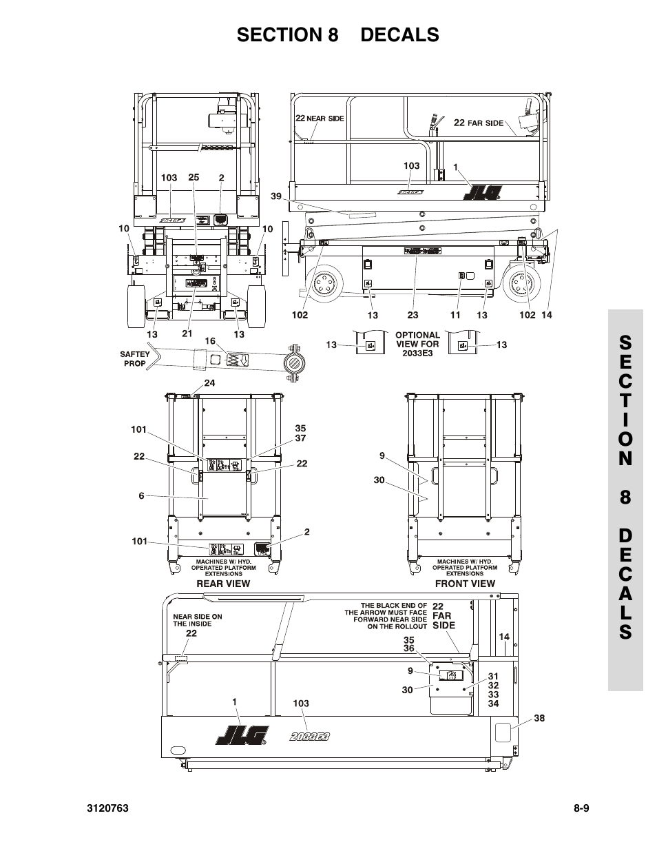 JLG 2658E3 ANSI Parts Manual User Manual | Page 195 / 220