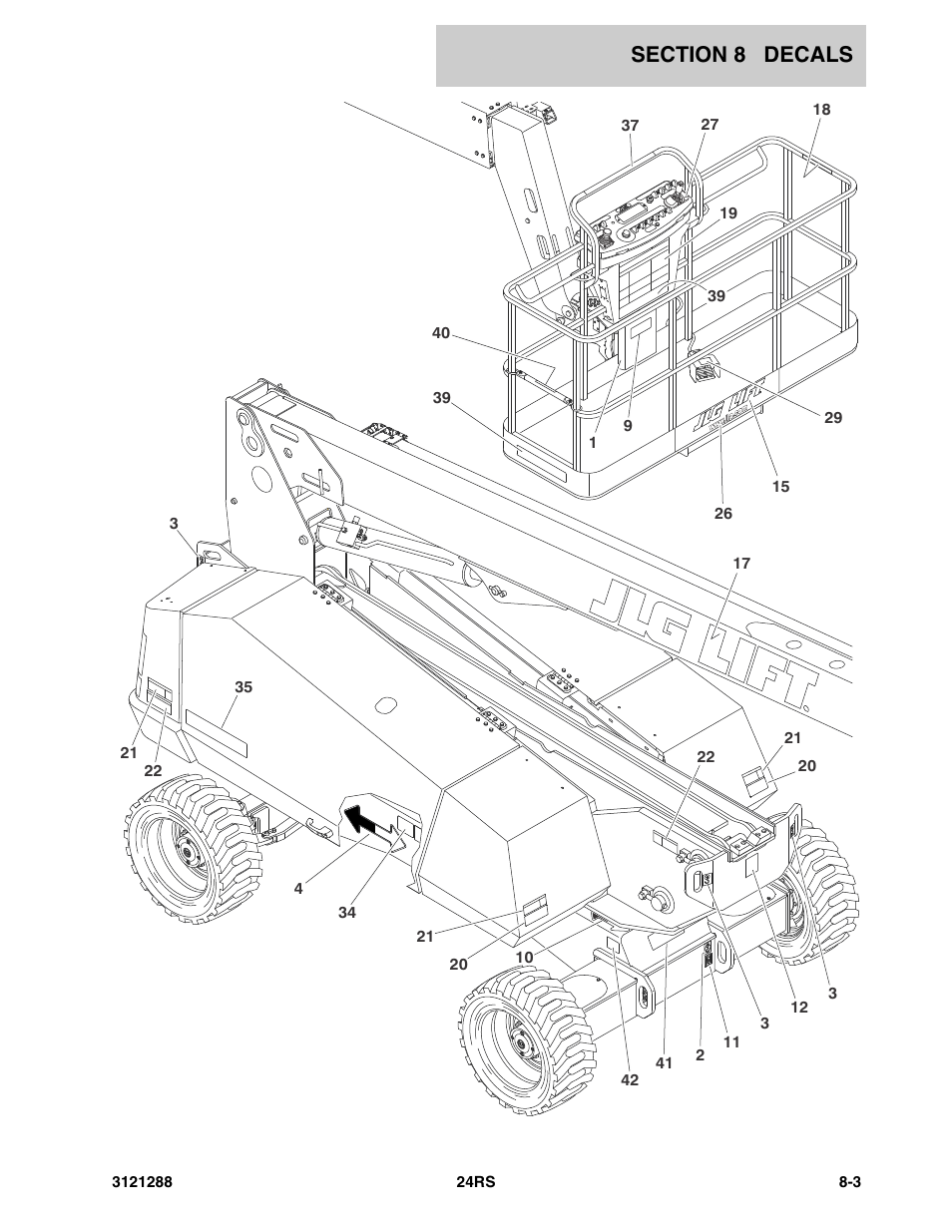 JLG 24RS Parts Manual User Manual | Page 123 / 138