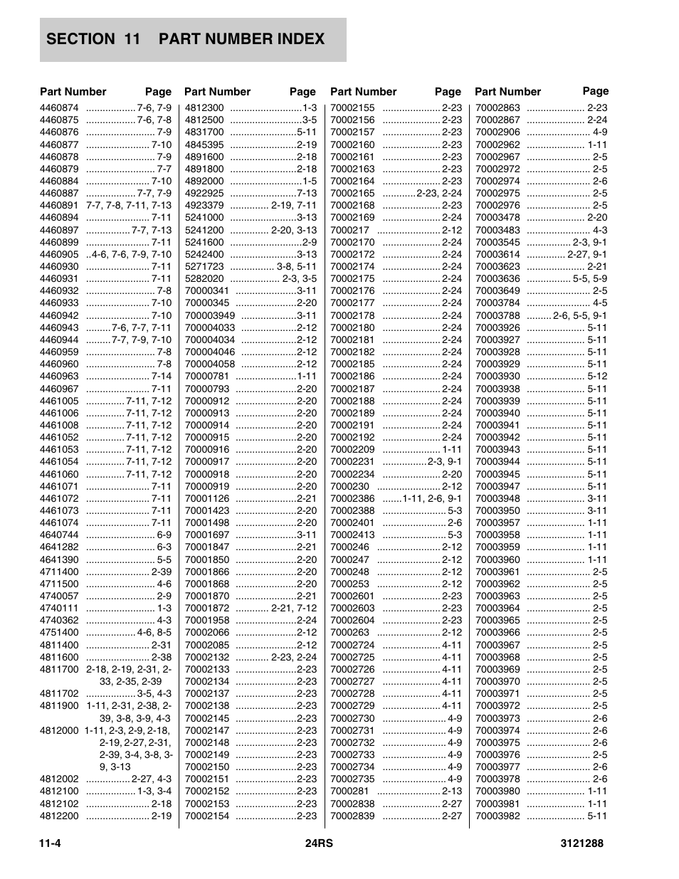JLG 24RS Parts Manual User Manual | Page 134 / 138