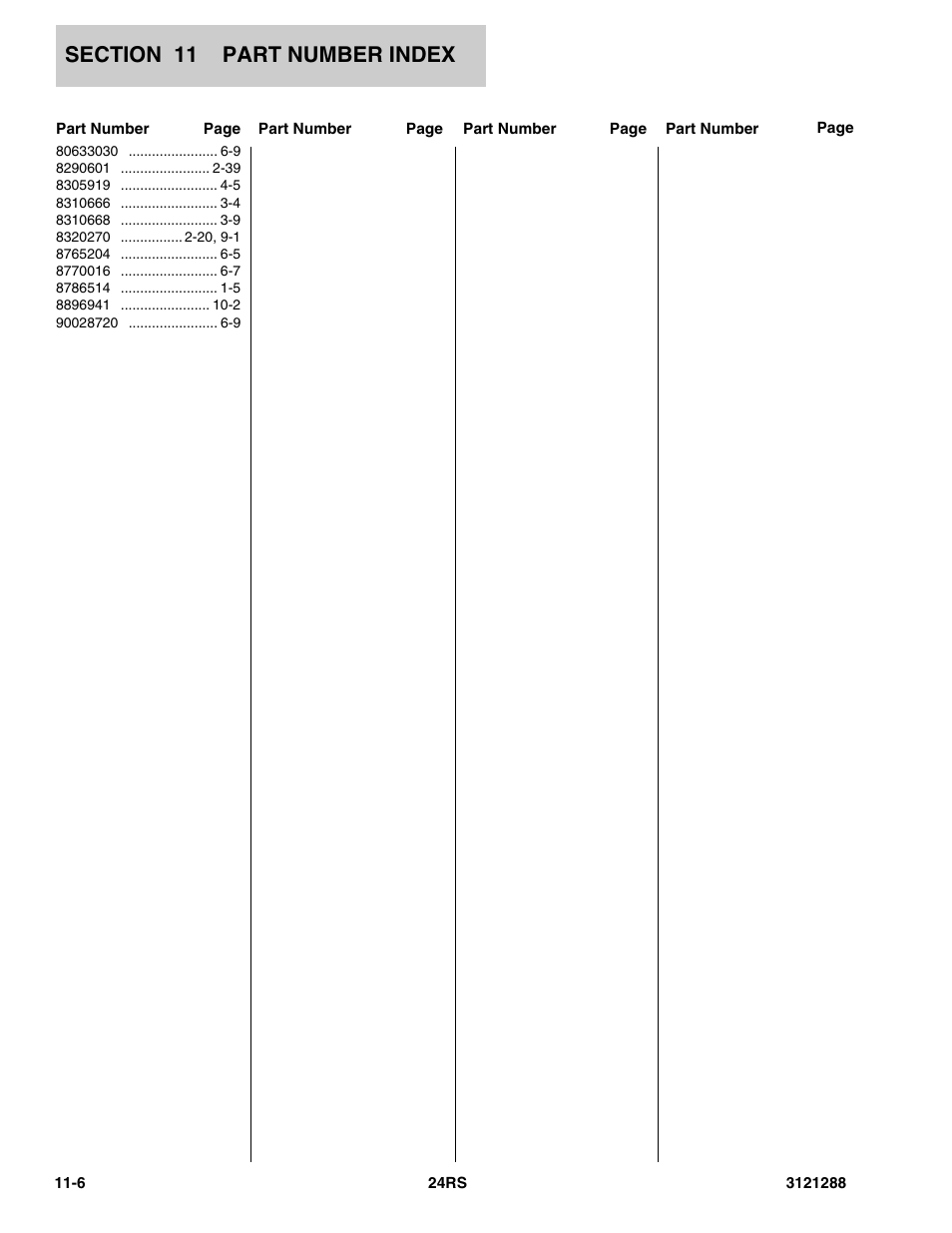 JLG 24RS Parts Manual User Manual | Page 136 / 138