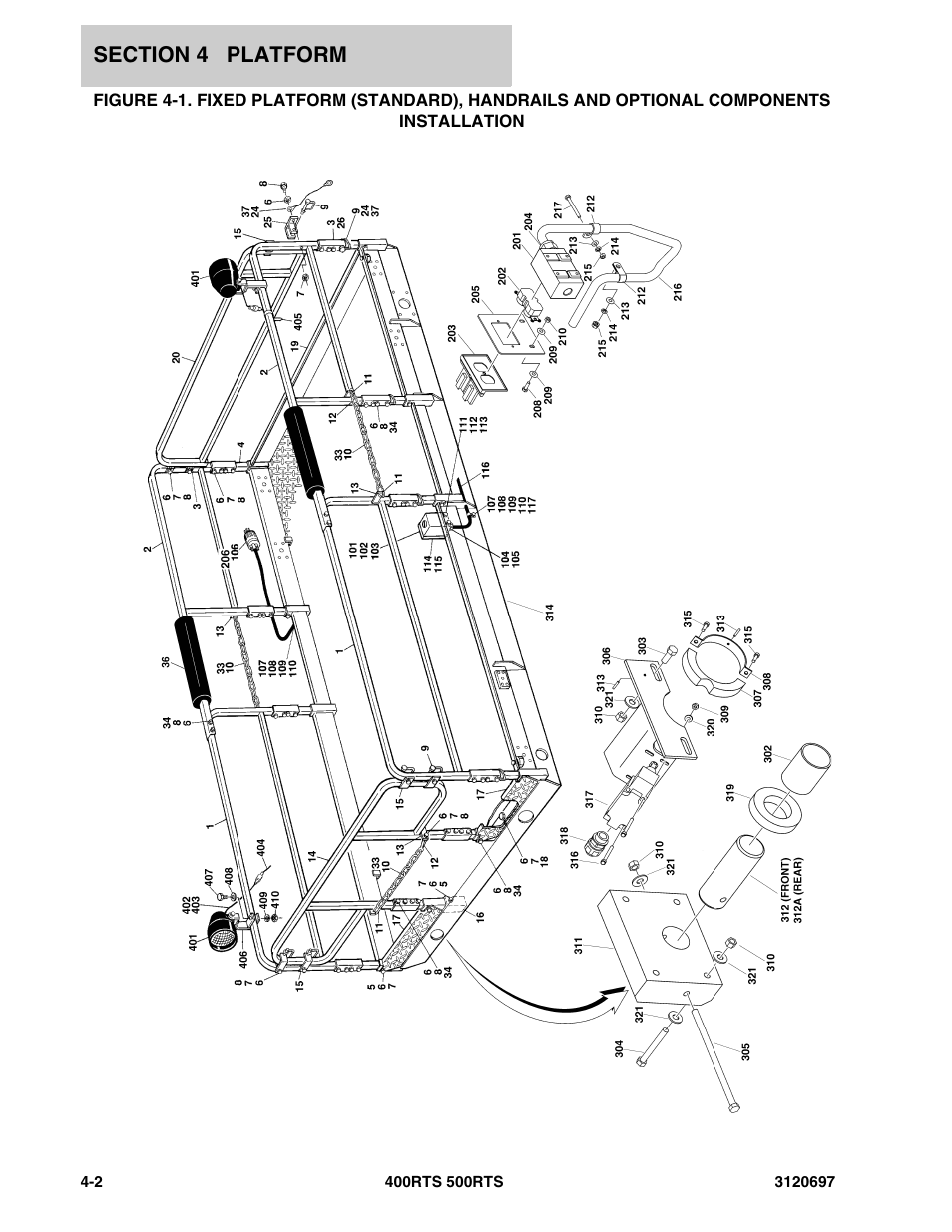 JLG 500RTS ANSI Parts Manual User Manual | Page 148 / 284