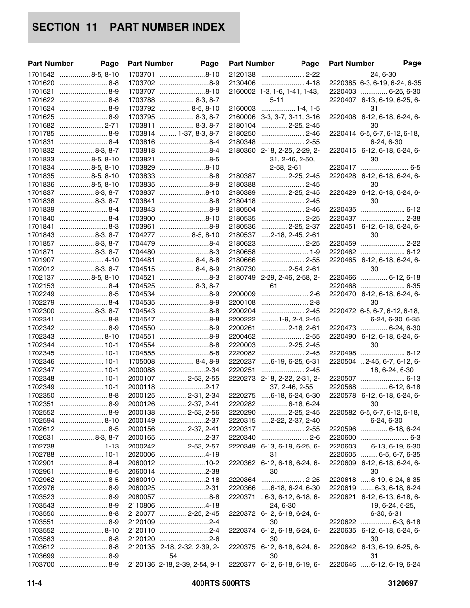JLG 500RTS ANSI Parts Manual User Manual | Page 274 / 284