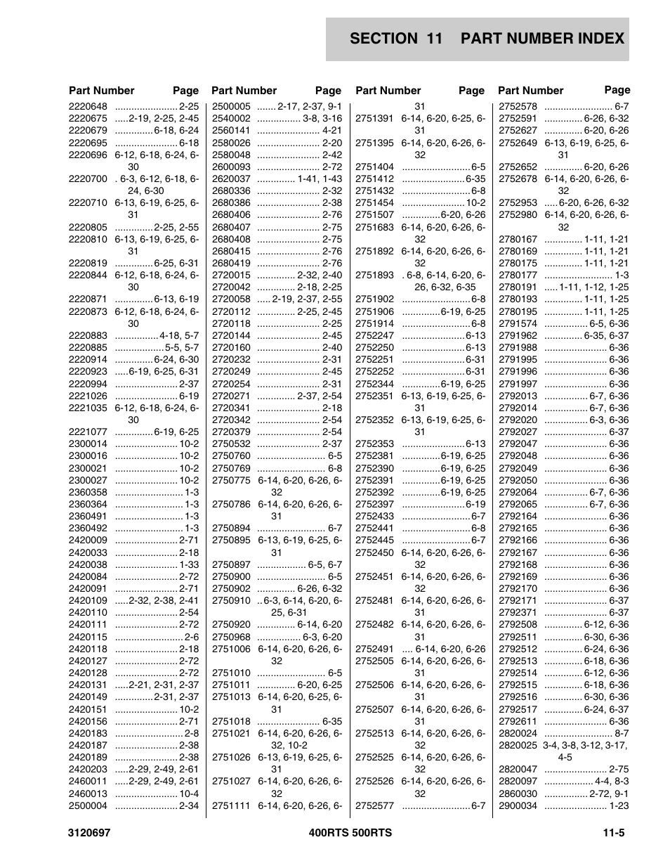 JLG 500RTS ANSI Parts Manual User Manual | Page 275 / 284