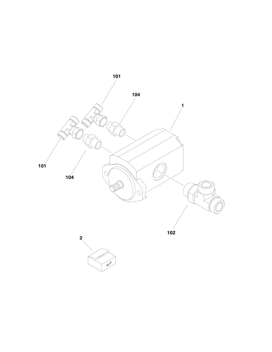 Figure 2-13. gear pump assembly | JLG 450A_AJ Series II Parts Manual User Manual | Page 106 / 306