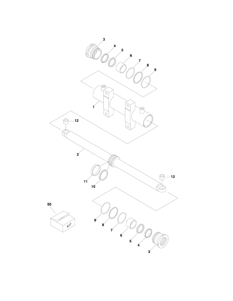Figure 5-12. usa built machines/steer cylinder | JLG 450A_AJ Series II Parts Manual User Manual | Page 208 / 306