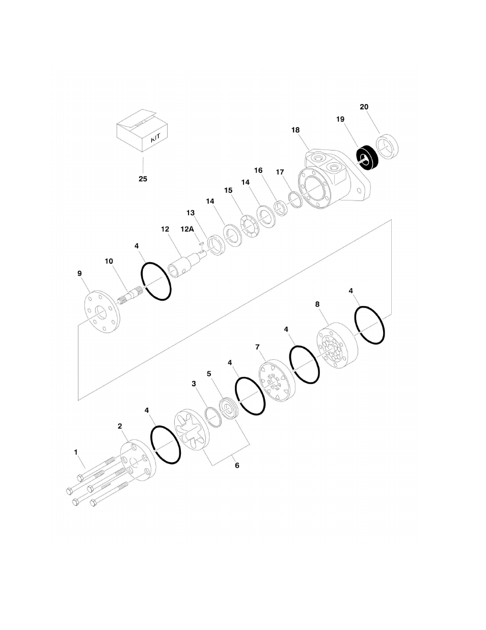 Figure 2-4. swing motor assembly | JLG 450A_AJ Series II Parts Manual User Manual | Page 52 / 306