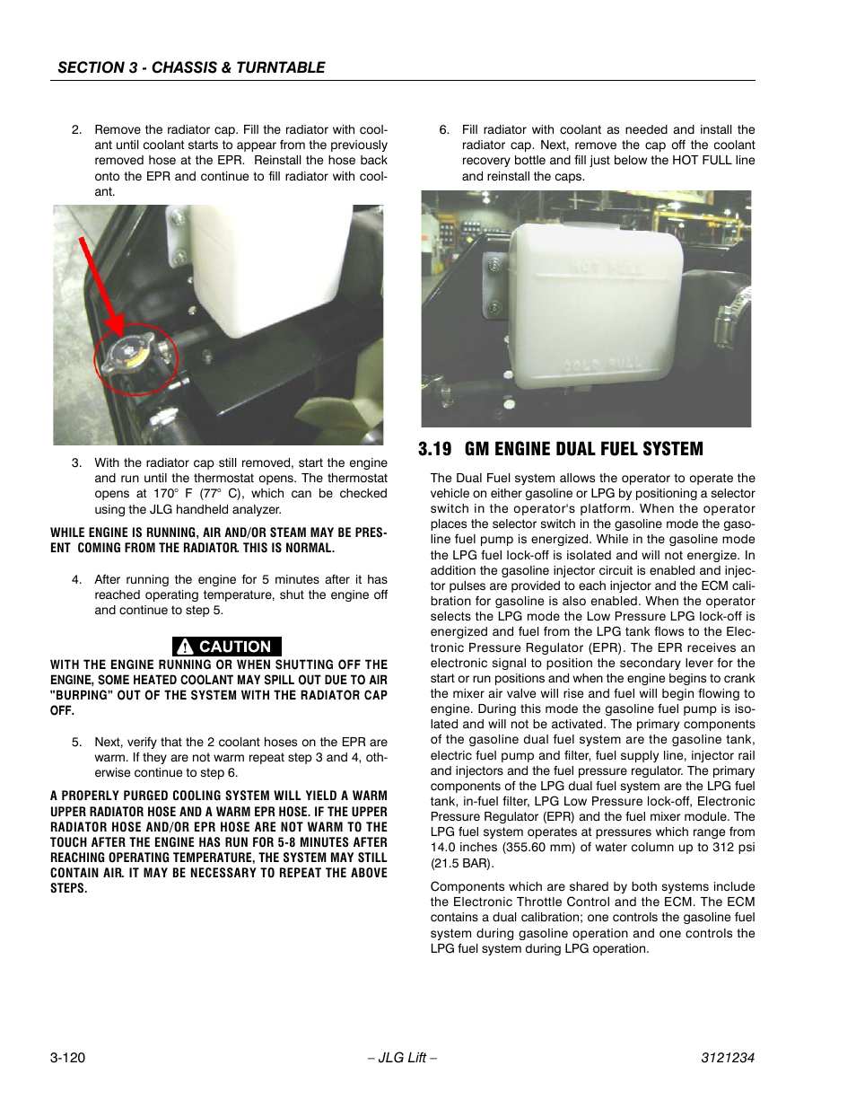 19 gm engine dual fuel system | JLG 680S Service Manual User Manual | Page 168 / 332