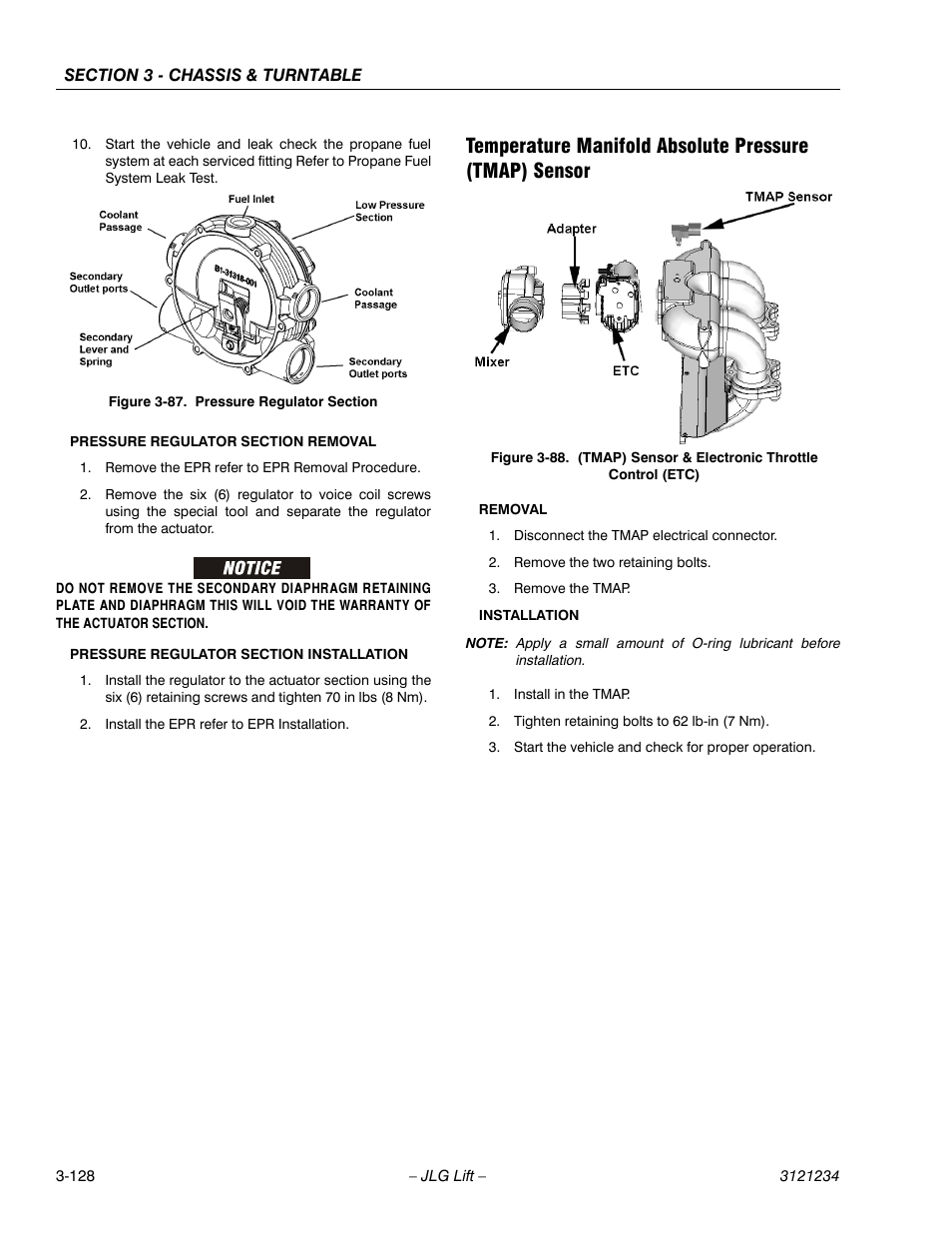 Pressure regulator section -128 | JLG 680S Service Manual User Manual | Page 176 / 332