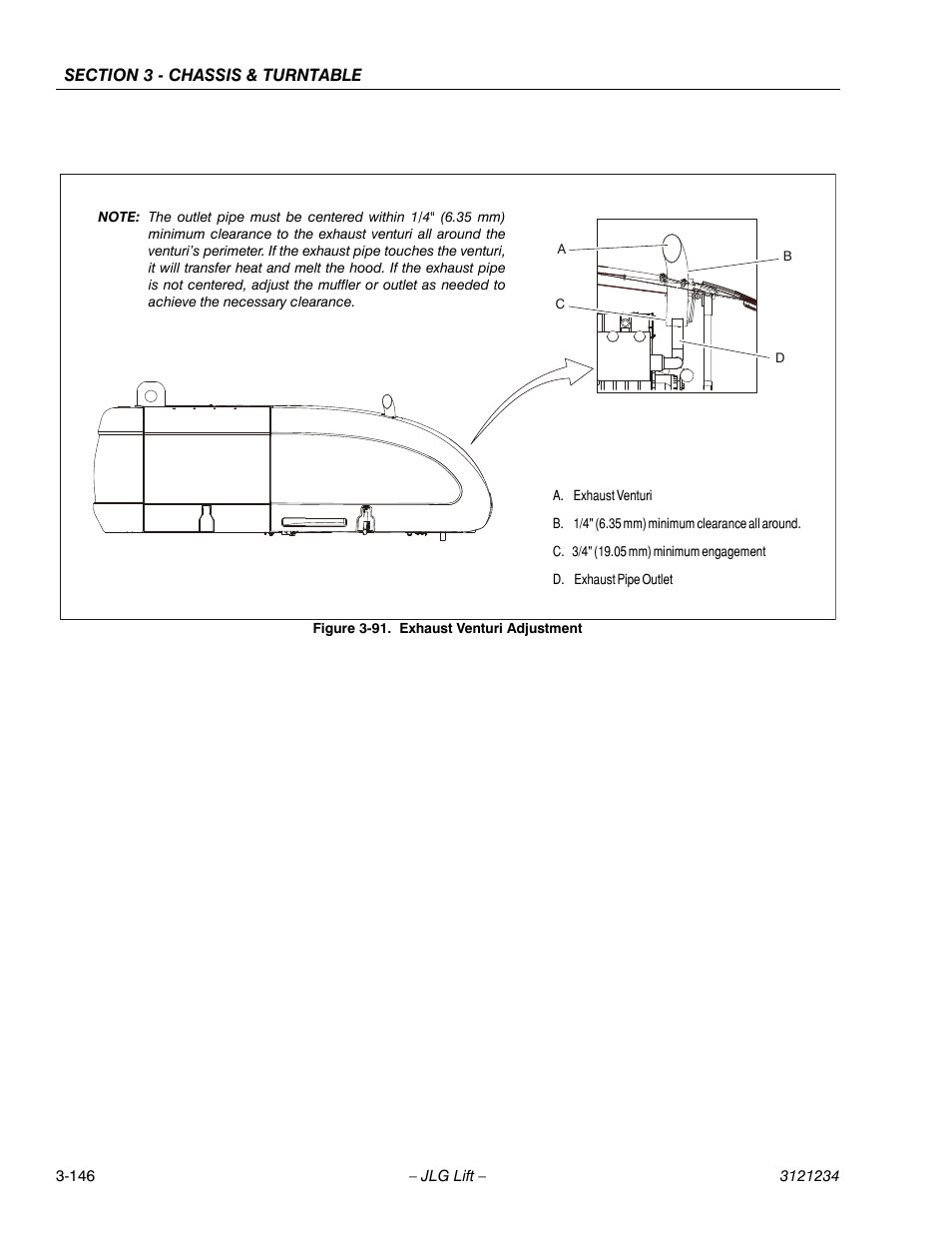 Exhaust venturi adjustment -146 | JLG 680S Service Manual User Manual | Page 194 / 332