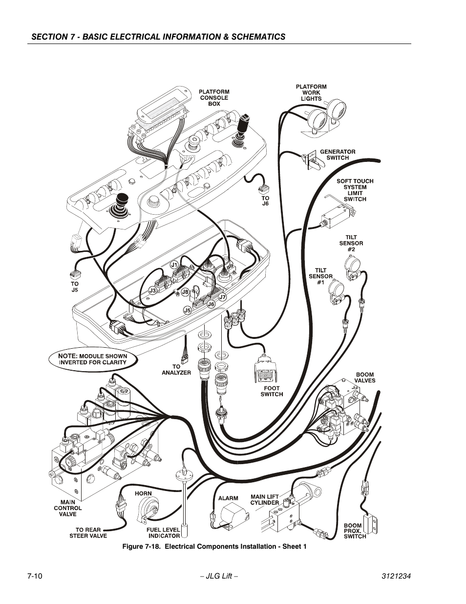 Electrical components installation - sheet 1 -10 | JLG 680S Service Manual User Manual | Page 310 / 332