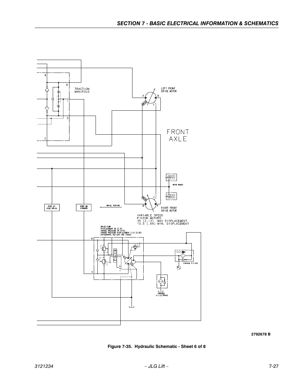 Hydraulic schematic - sheet 6 of 8 -27 | JLG 680S Service Manual User Manual | Page 327 / 332