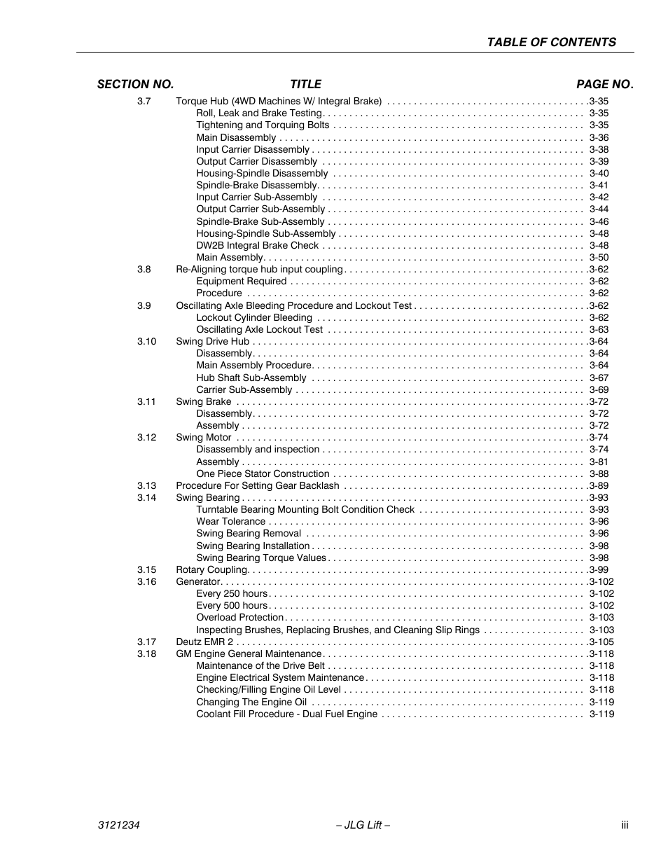 JLG 680S Service Manual User Manual | Page 7 / 332
