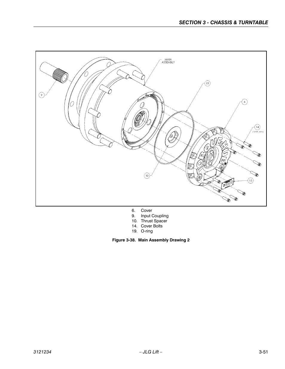 Main assembly drawing 2 -51 | JLG 680S Service Manual User Manual | Page 99 / 332