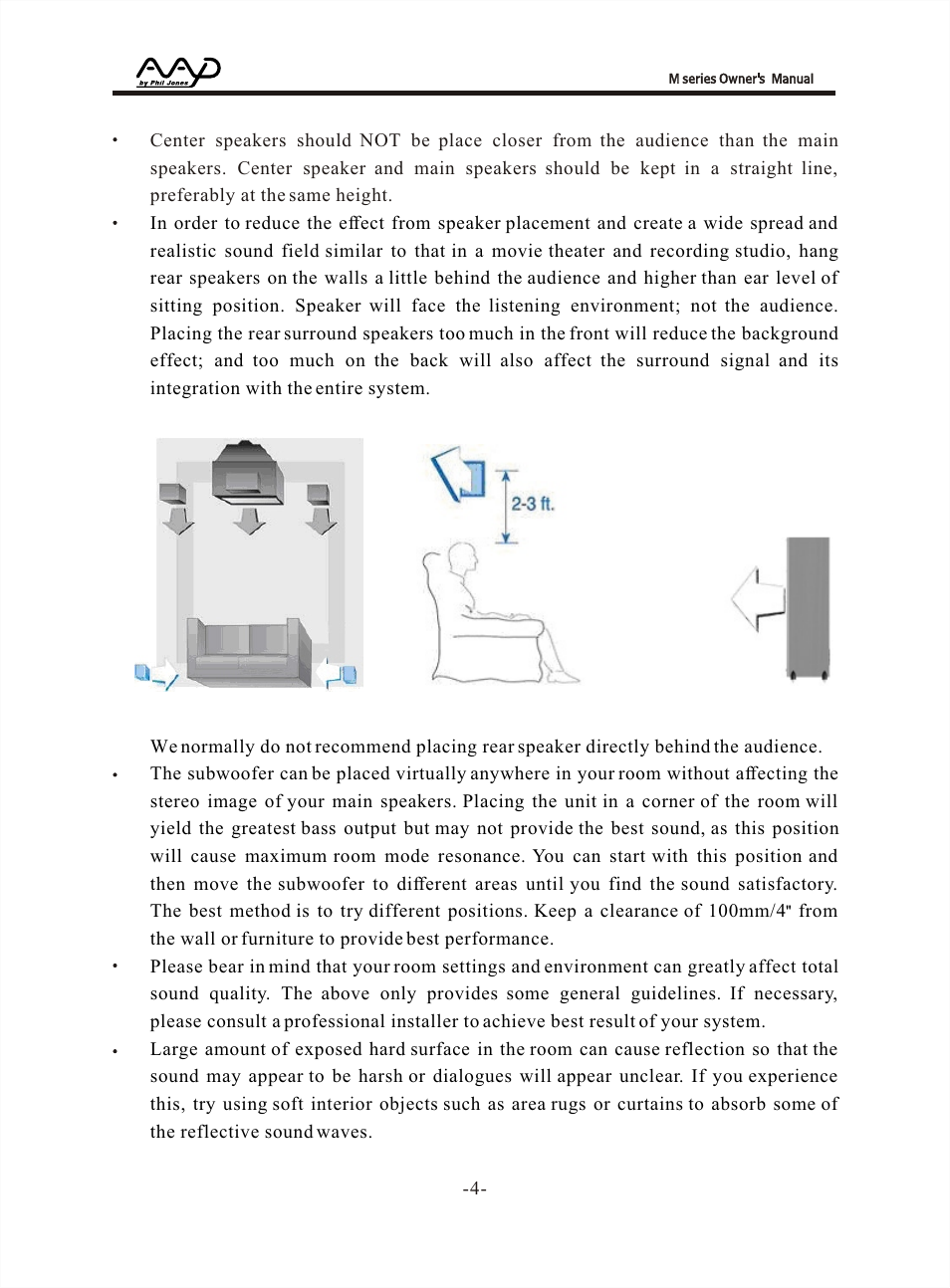 Т³гж 4 | American Acoustic Development M Series User Manual | Page 4 / 8