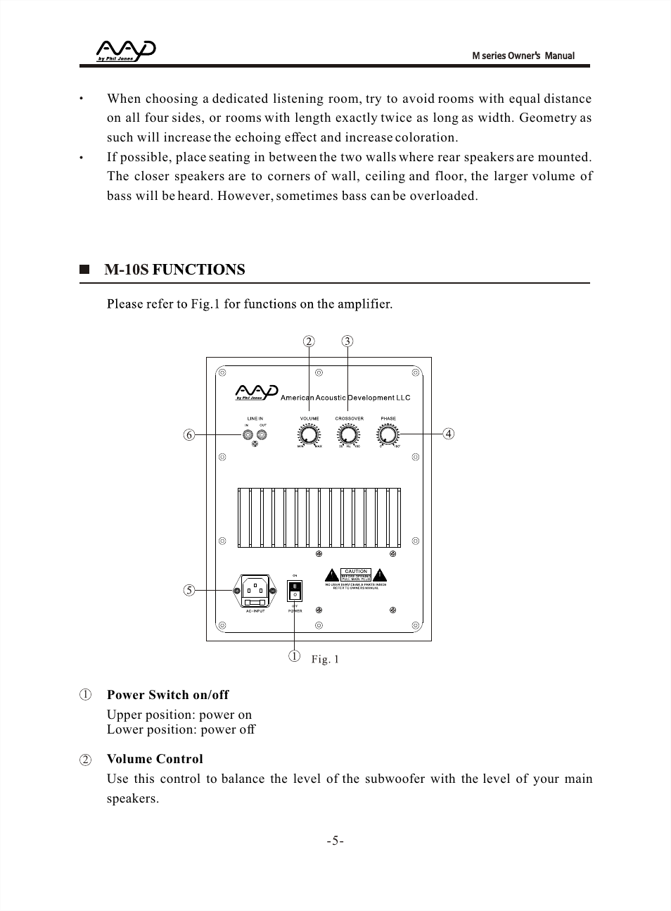 Т³гж 5 | American Acoustic Development M Series User Manual | Page 5 / 8