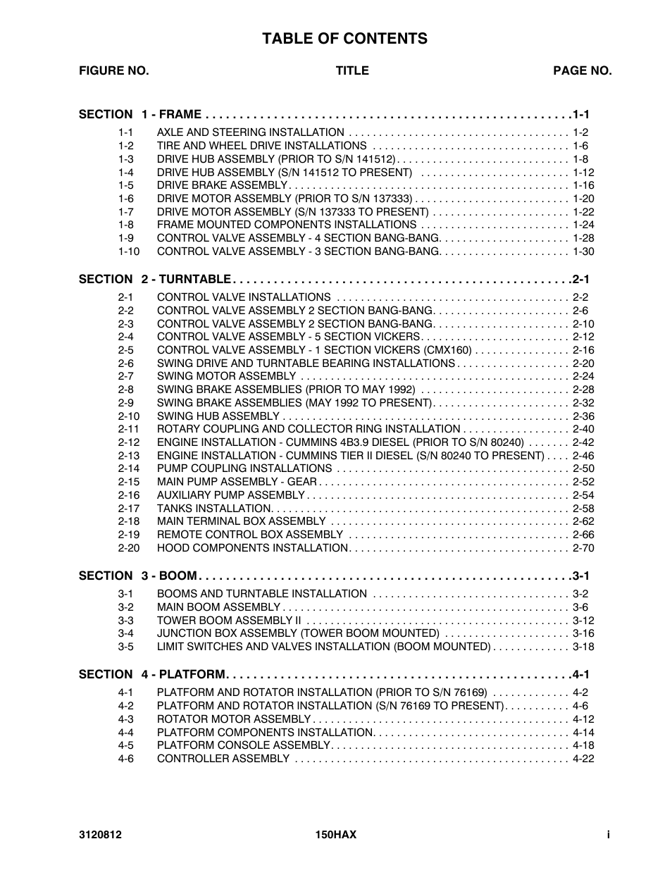 JLG 150HAX Parts Manual User Manual | Page 5 / 232