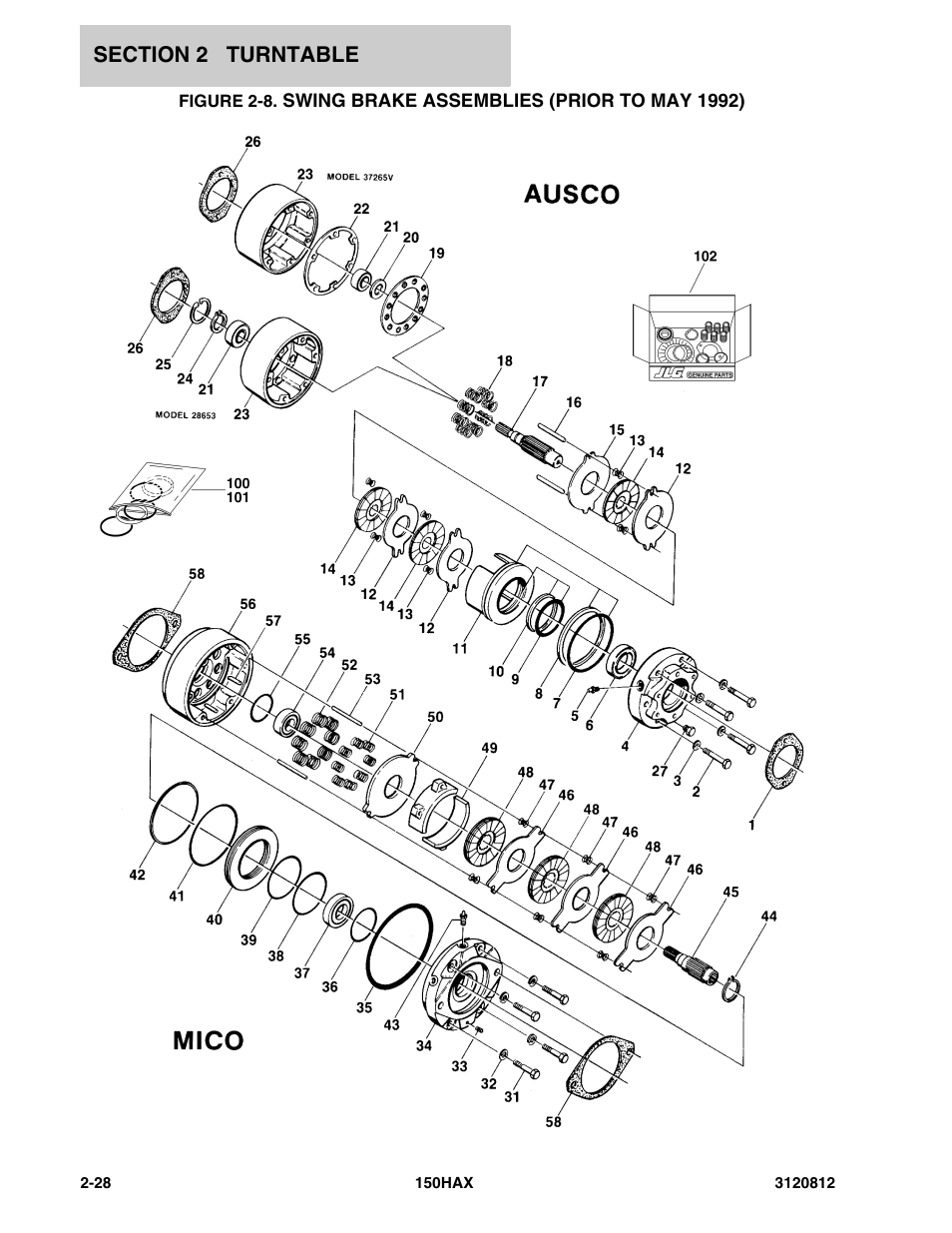 Swing brake | JLG 150HAX Parts Manual User Manual | Page 66 / 232